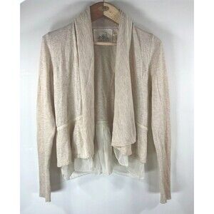 Angel Of The North Open Sweater Women Sz Large Anthropologie Cardigan Top